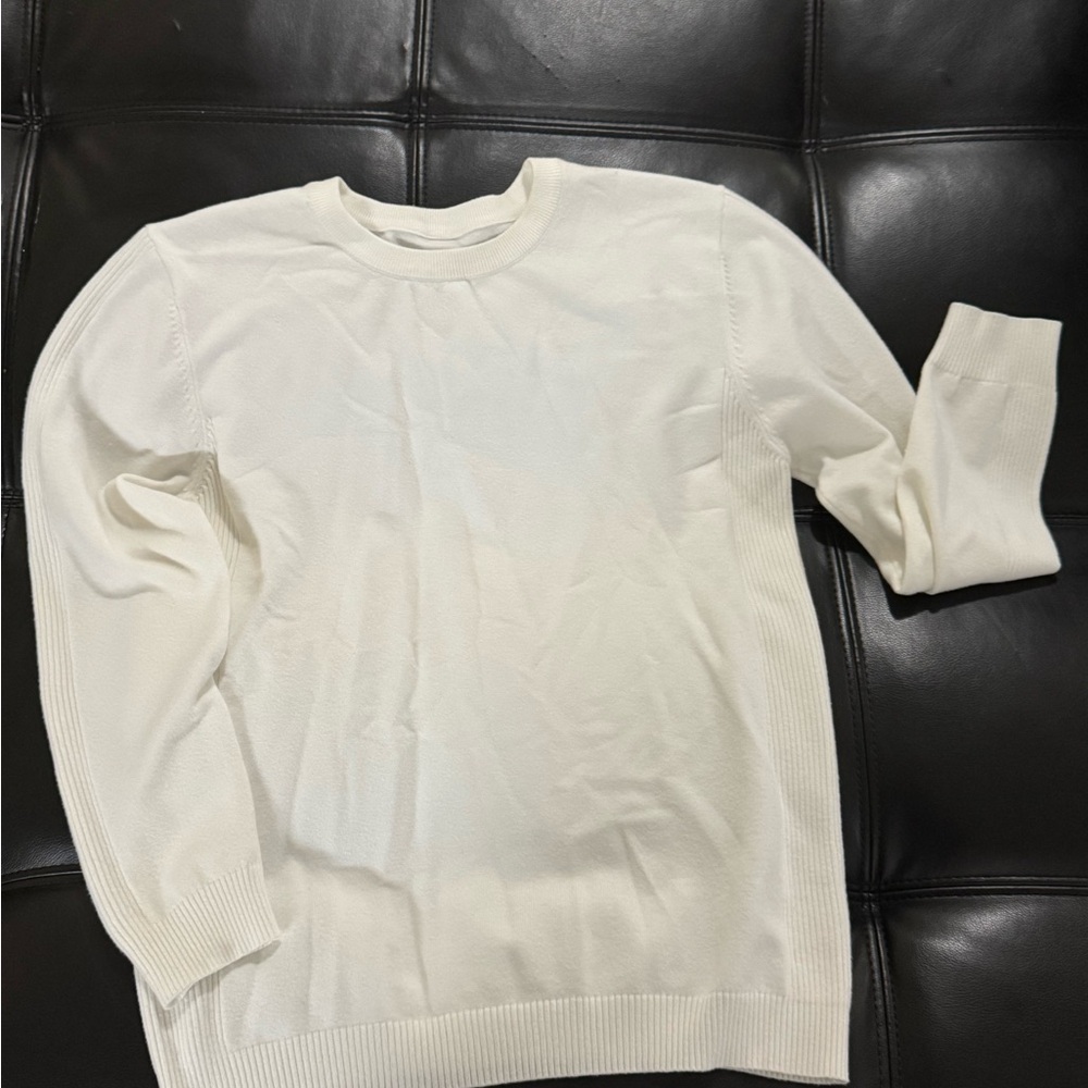 Men's Classic White Sweater
